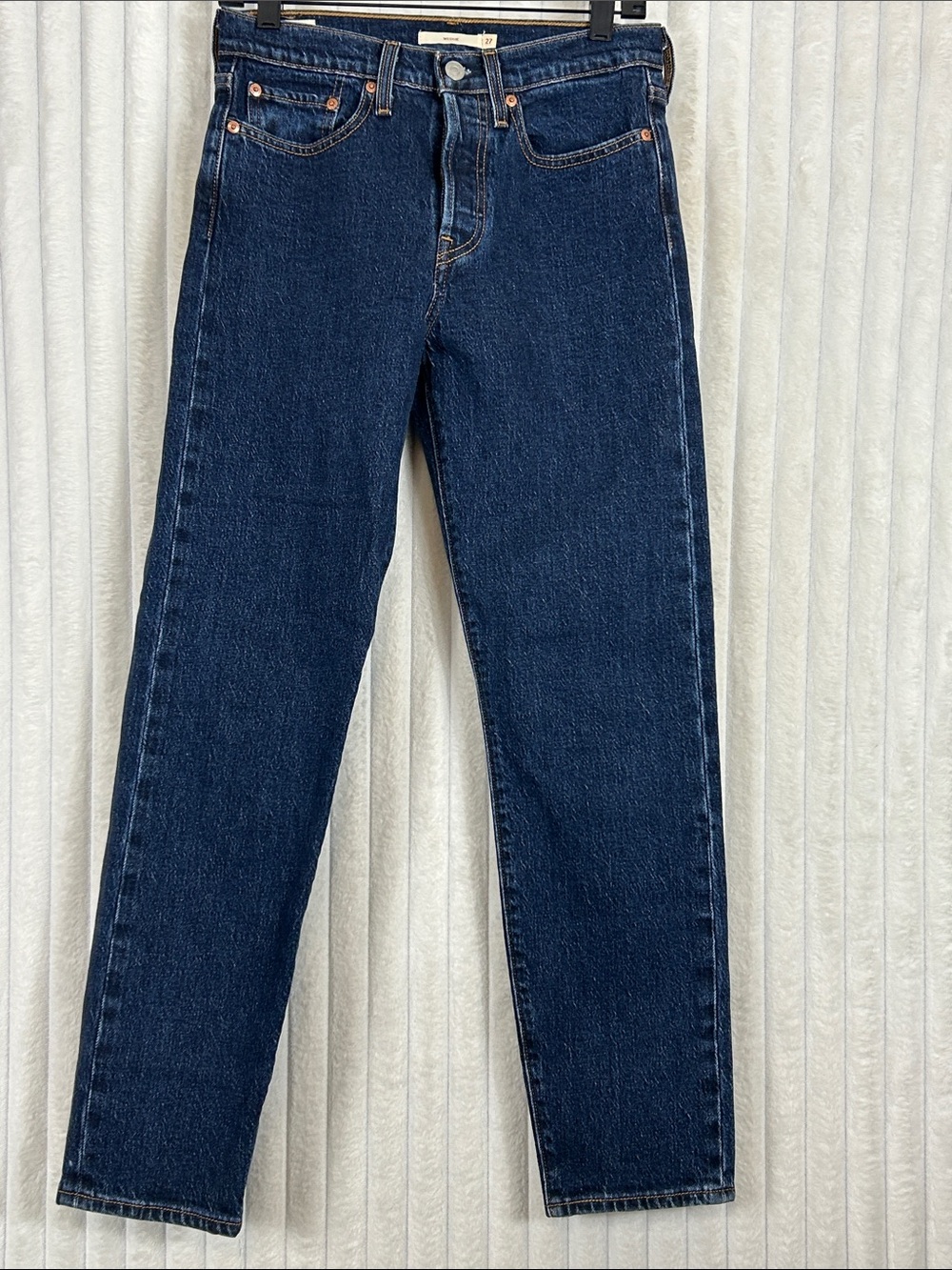 Levi's Icon Fit Wedgie Indigo Women's button up ankle Jeans 27